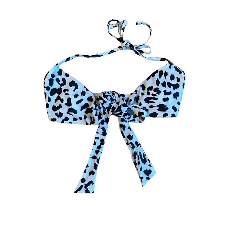 Aerie Leopard Bikini Top Sz XS NWT